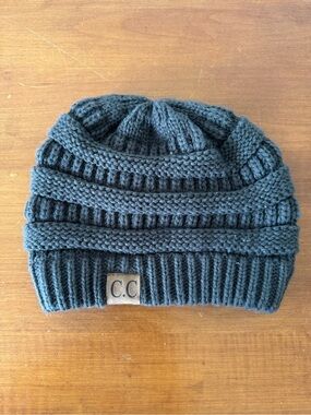 C.C Chunky Knit Beanie - Charcoal
